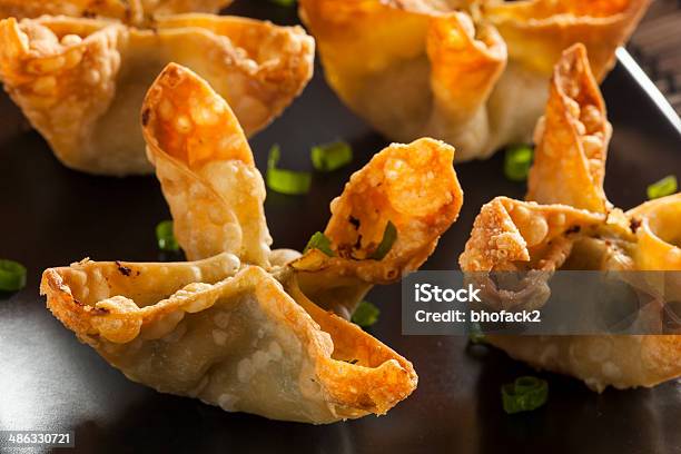 Asian Crab Rangoons With Sweet And Sour Sauce Stock Photo - Download Image Now - Crab - Seafood, Yangon, Appetizer