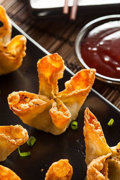 istock Asian Crab Rangoons with Sweet and Sour Sauce 486330765