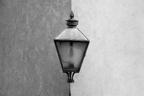 istock Monochrome background with old lamp 486331491