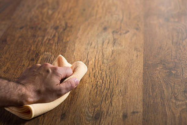 istock Hardwood floor manteinance 486332608