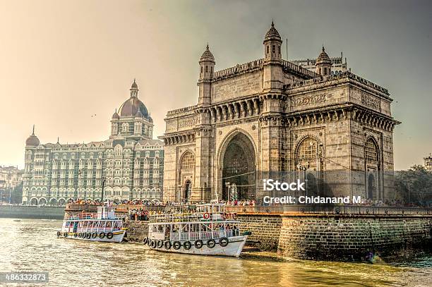 Hdr Mumbai Monuments India Stock Photo - Download Image Now - Mumbai, Architecture, Colonial Style