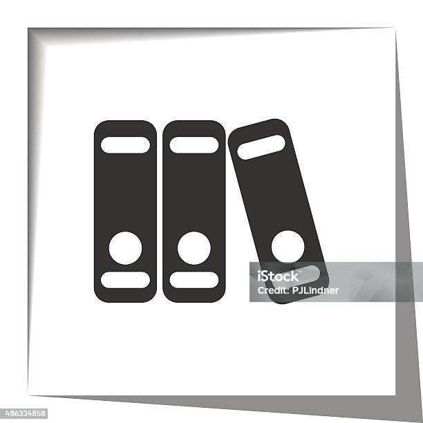 Binders Paper Cut Out Stock Illustration - Download Image Now - 2015, Arranging, Black Color