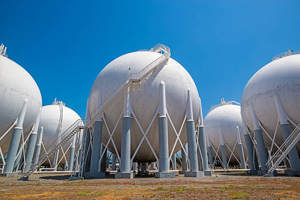 istock Liquefied Petroleum Gas tanks 486334922