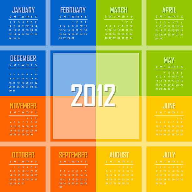 календарь 2012 г. - april calendar 2012 time stock illustrations