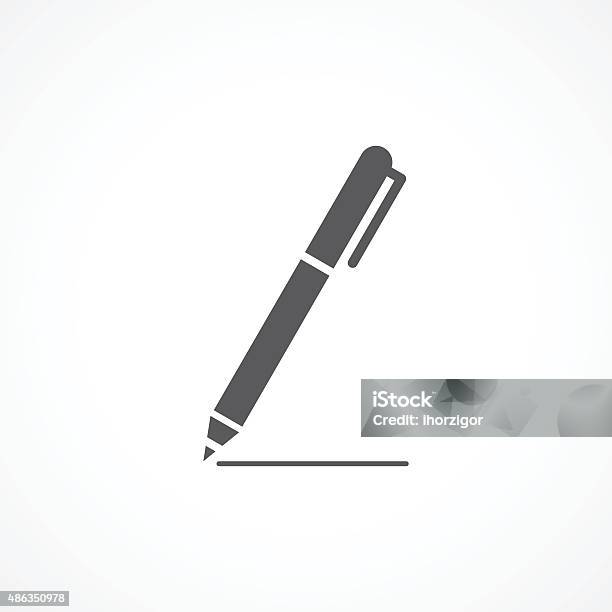 Stiftsymbol Stock Vektor Art und mehr Bilder von Stift - Stift, Icon, Schreiben