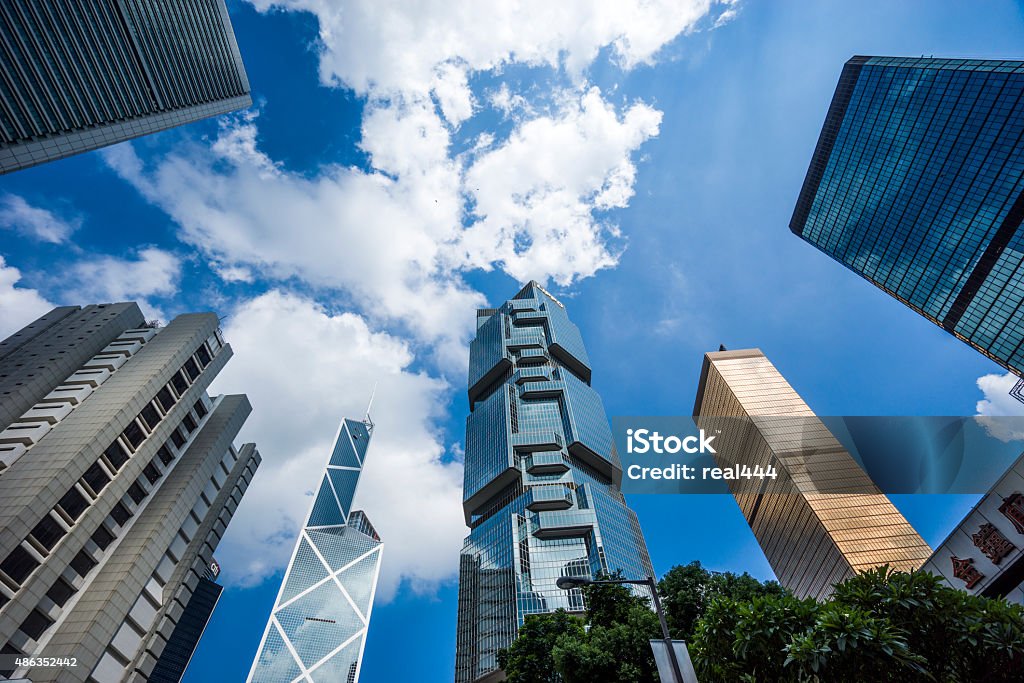 China HongKong skyscraper China HongKong 2015 Stock Photo