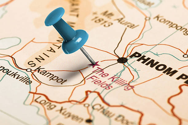 istock Location The Killing Fiedls. Blue pin on the map. 486353520