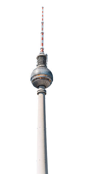 istock Berlin TV Tower isolated on white 486354166