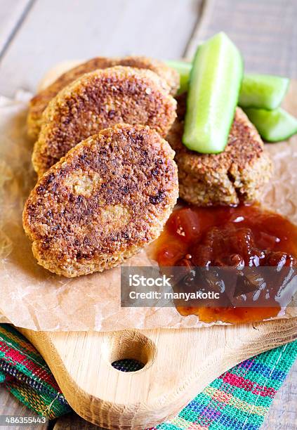 Vegetarian Falafel Stock Photo - Download Image Now - Appetizer, Bran, Chick-Pea