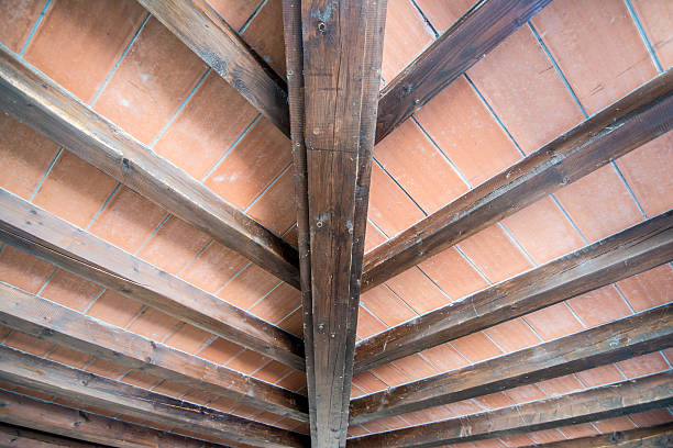 istock Ceiling of country house 486356636