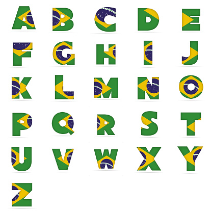 Brazilian flag alphabet