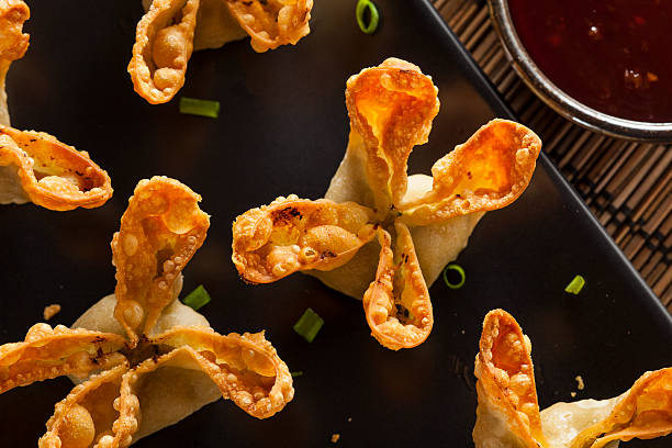 istock Asian Crab Rangoons with Sweet and Sour Sauce 486357771