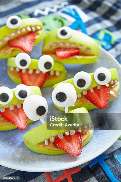 Spooky Halloween Party Monsters Stock Photo - Download Image Now - Halloween, Healthy Eating, Snack