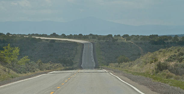 Road in the heat haze