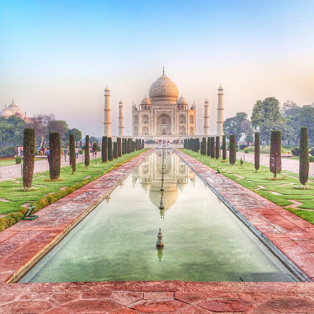 istock Taj Mahal in summer 486359915