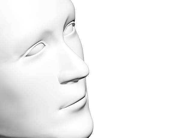 istock Human head of white color 486359966