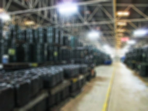 istock Products chemical in warehouse blur image. 486369012