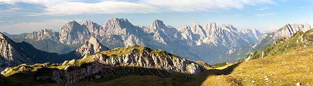 istock Mount Siera, Creta Forata and Mont Cimon - Italy 486369436