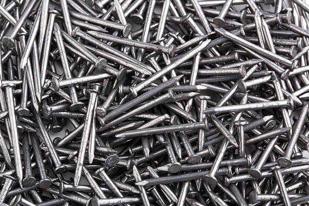istock Heap of Silver Concrete nails 486369916