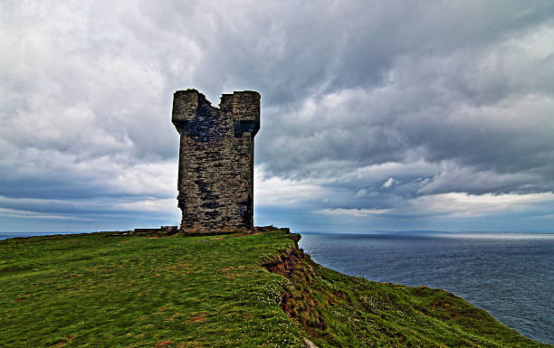 istock Moher Tower along the Cliffs of Moher 486370696