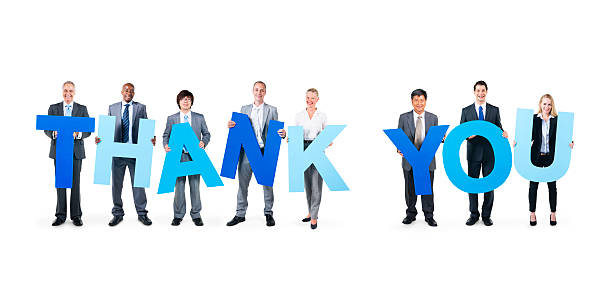 istock Multi-Ethnic Business People Holding Thank You 486375525