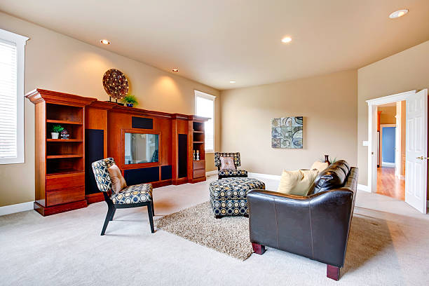 istock Furnished modern living room 486375871