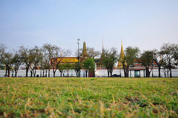 왓 프라깨오 (wat phar kaew), 관자놀이 에메랄드 부다 - thailand panoramic exoticism buddha 뉴스 사진 이미지
