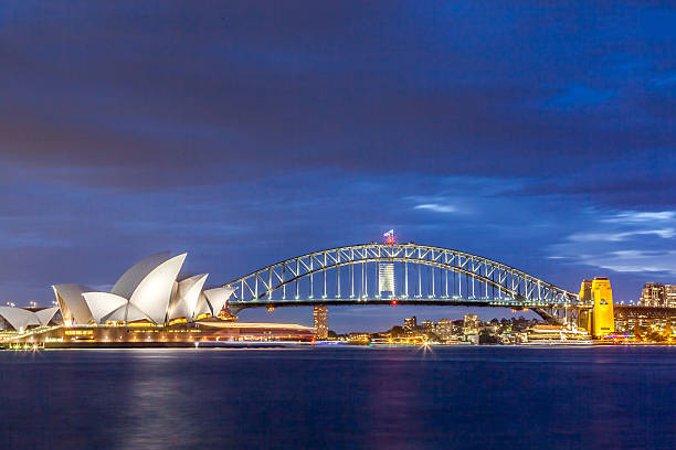 istock Sydney Australia NSW city landmarks: Harbour Bridge 486377920