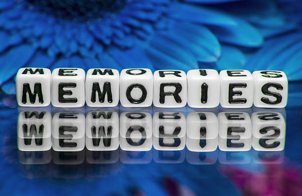 istock Memories text message with blue flowers 486378315