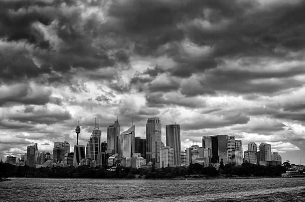 istock Sydney financial district on a cloudy day 486379675