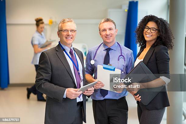 Hospital Administrator Team Stock Photo - Download Image Now - Administrator, Doctor, Hospital