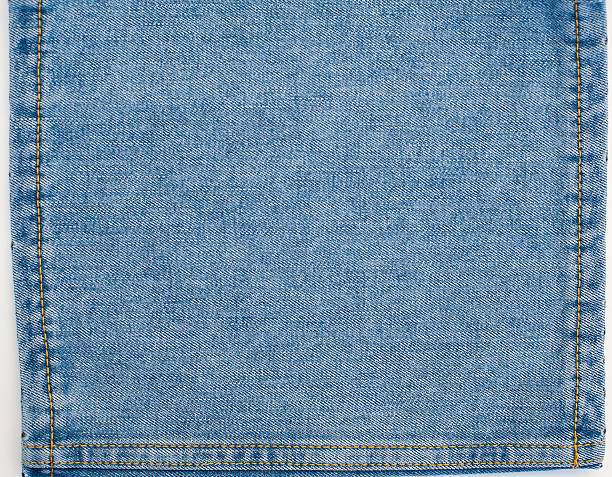 istock Jeans Denim Background with Stitches 486380319