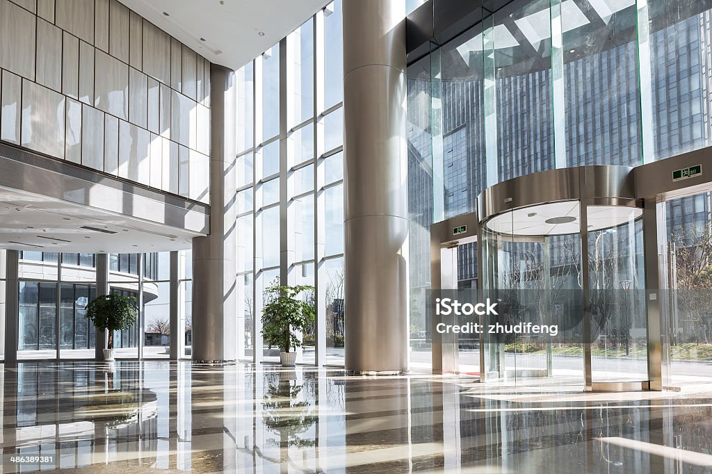 empty hall in the modern office building. Office Stock Photo