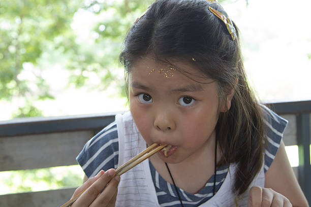 girl eating