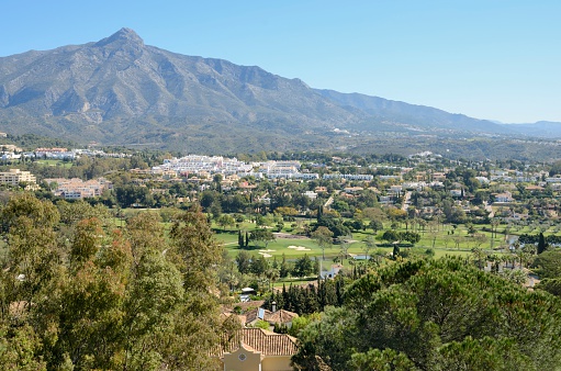 The valley of the golf in Marbella, Andalusia, Spain