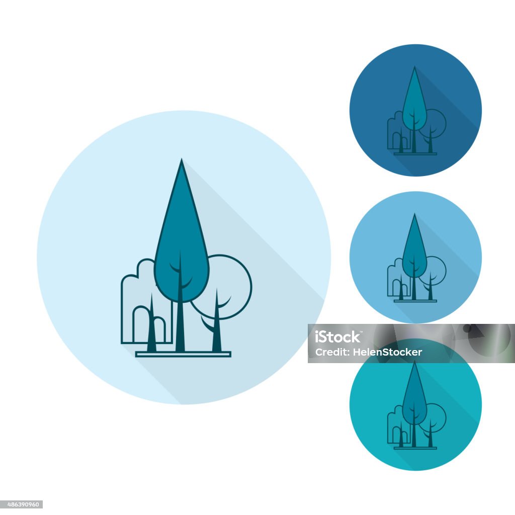 Stylized Tree Simple Stylized Tree Stock Illustration - Download Image Now - 2015, Arts ...