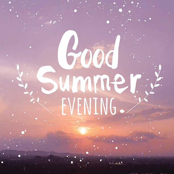 istock Vector illustration of a beautiful sunset in the background. 486391856