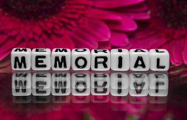 istock Memorial text message with pink flowers 486392523