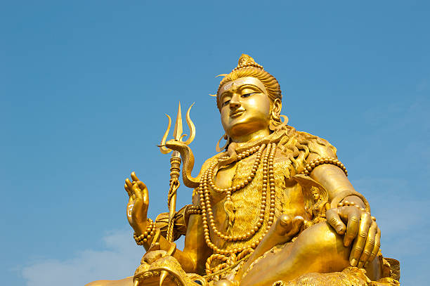 Statue of Lord Shiva stock photo