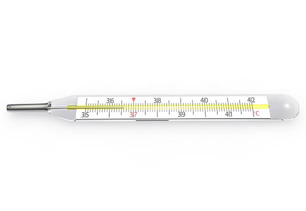 istock Medical thermometer on a white background 486396619