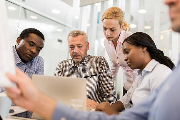 istock Business colleagues working on a computer in the office. 486400894
