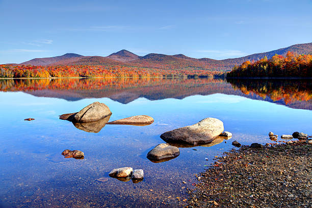 istock Autumn Reflection in Scenic Vermont 486402442