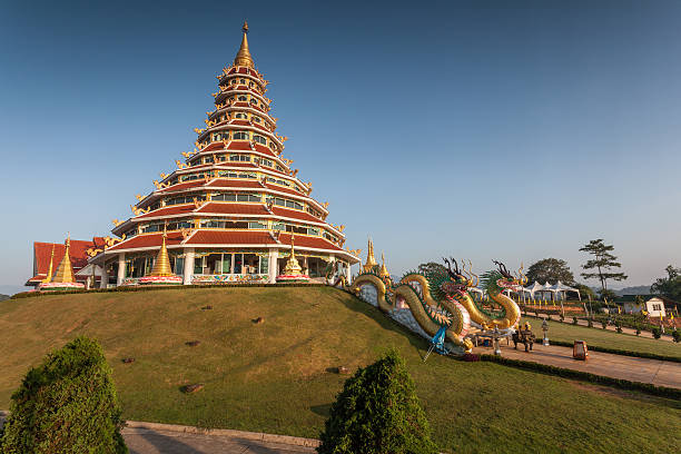 Temple wat hyua pla kang stock photo