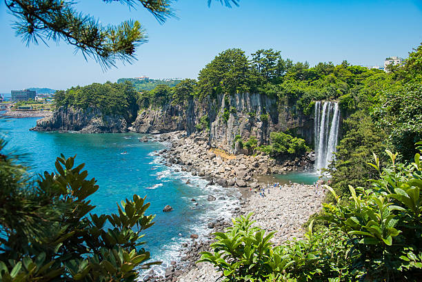 istock The Jeongbang Waterfall 486403792