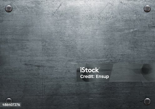 istock Scratched metal plate 486407276