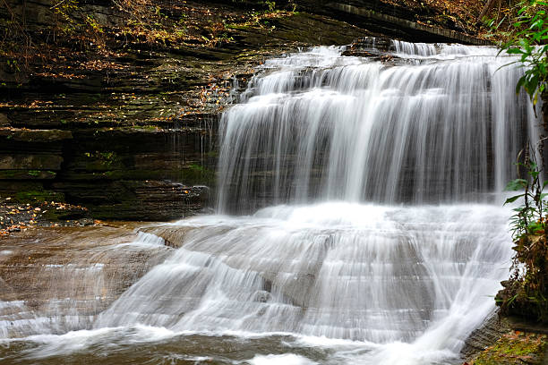 istock Autumn scene of waterfalls 486407916