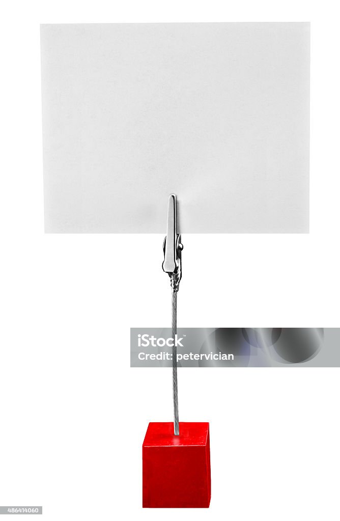 Memo paper holder isolated on the white background 2015 Stock Photo