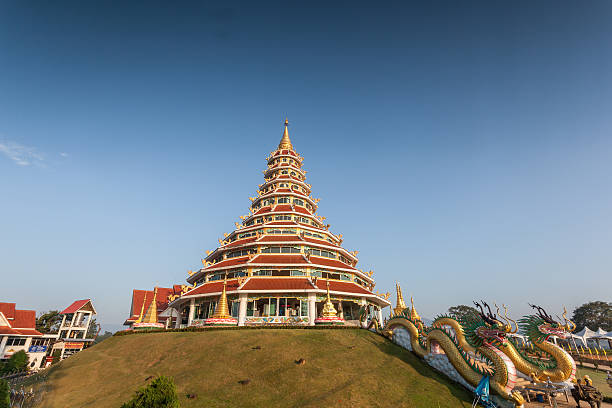 Temple wat hyua pla kang stock photo