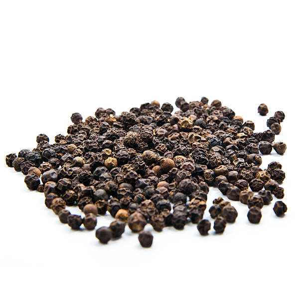 istock Black pepper  isolated on the white background 486414511