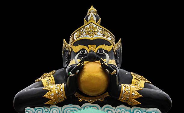 statue черный deity под названием rahu - redeem стоковые фото и изображения